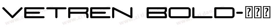 Vetren Bold字体转换